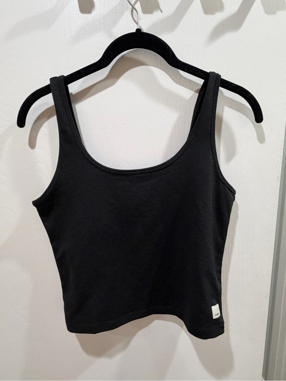 Black Women's Tank Crop Top no built in bra